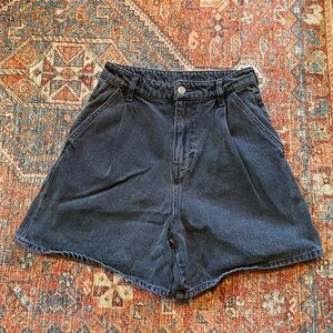 Women's Black Denim Shorts